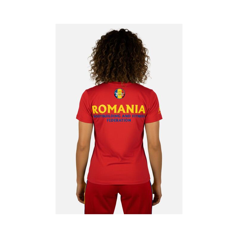 Tricou Bumbac Feminin Oficial FRCF Rosu