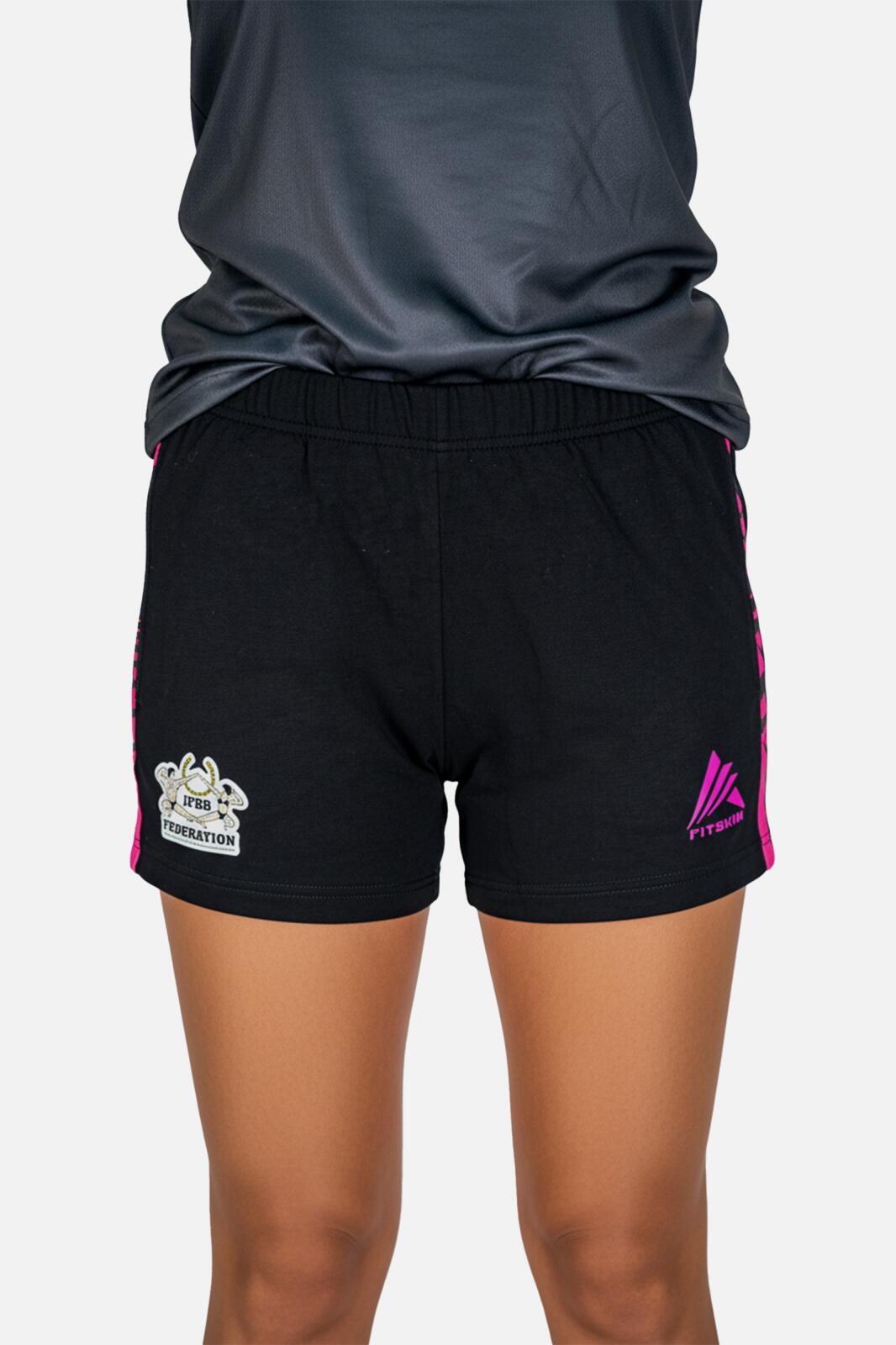 Short bumbac feminin - International Fitness and Body Building Federation