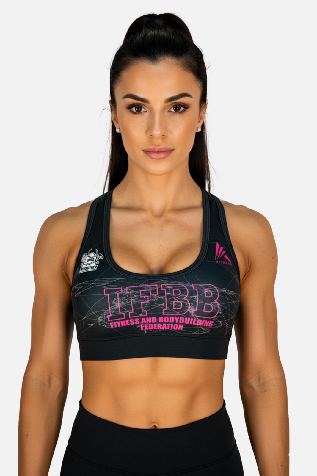 Bustiera poliester - International Fitness and Body Building Federation