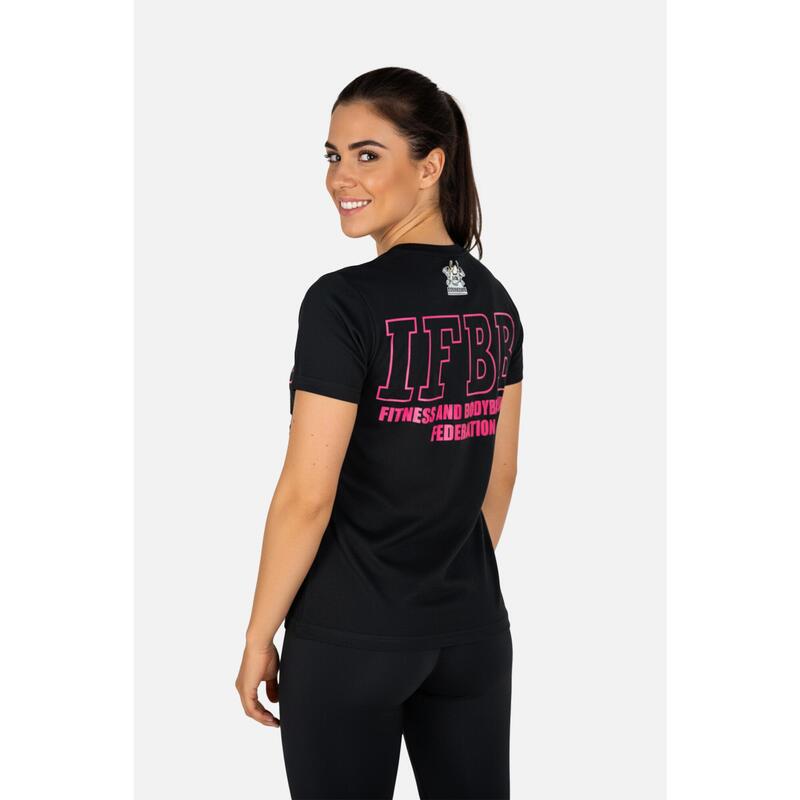 Tricou bumbac feminin- International Fitness and Body Building Federation