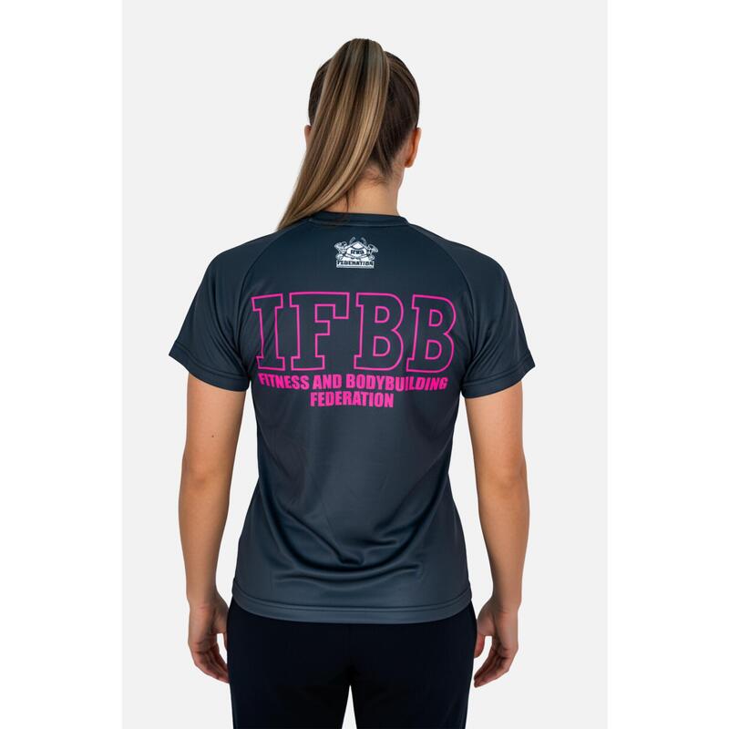 Tricou bumbac feminin- International Fitness and Body Building Federation