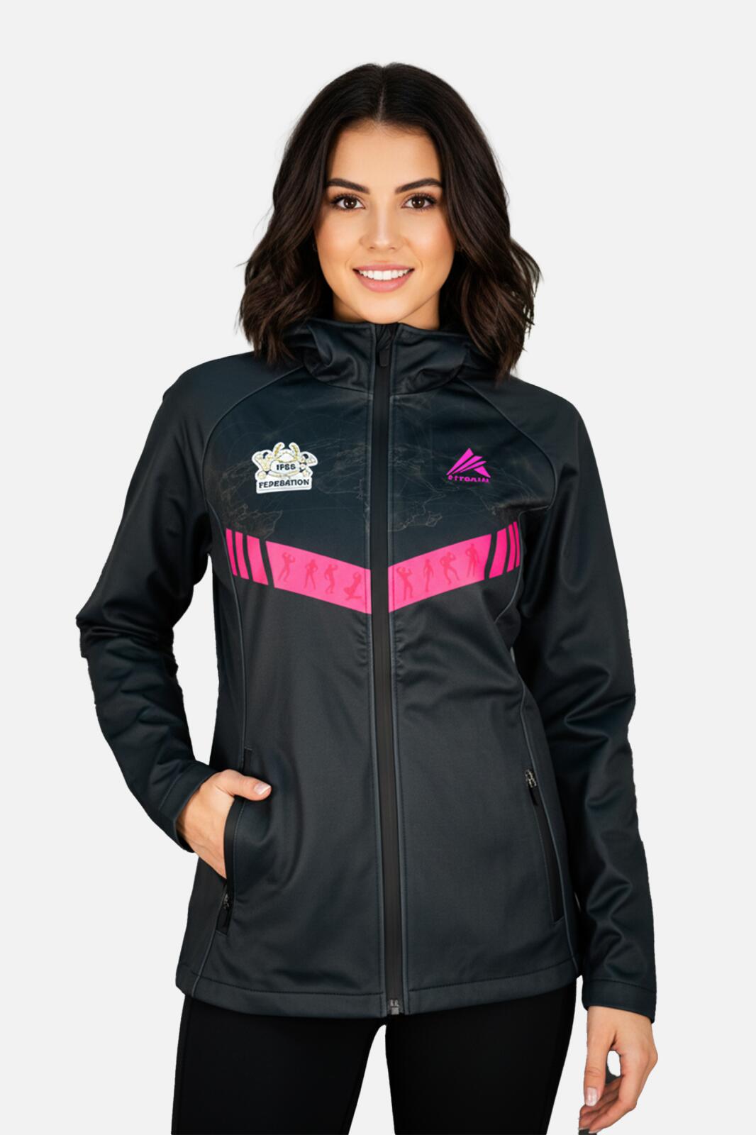 Geaca softshell feminin - International Fitness and Body Building Federation