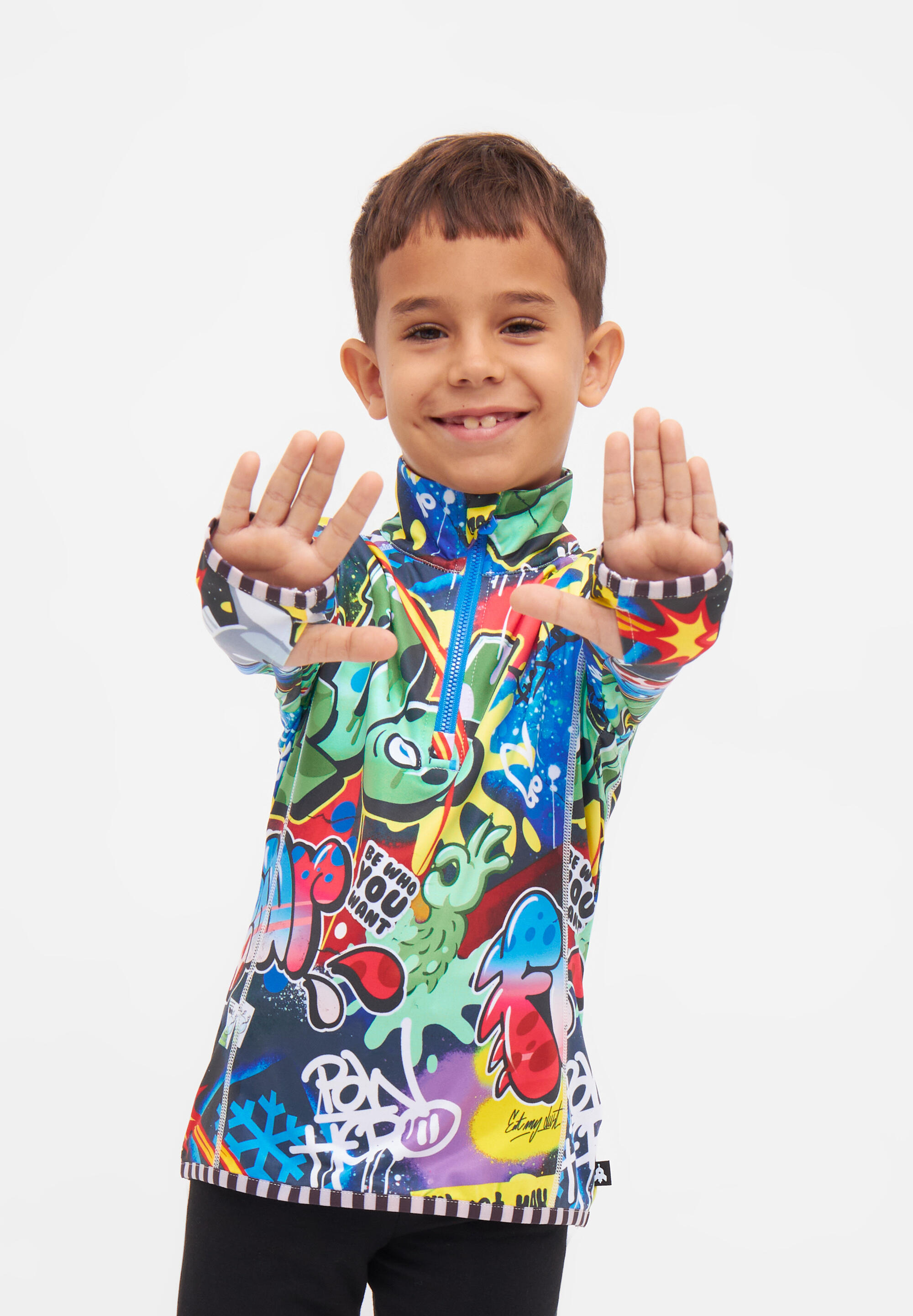 Langarmshirt COSMO SPRAYPRINT mehrfarbig 3/5