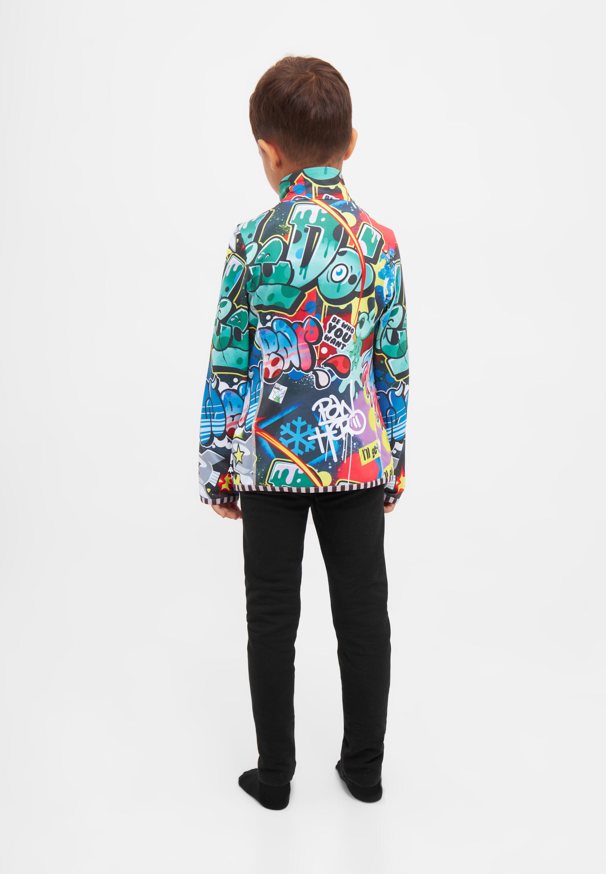 Langarmshirt COSMO SPRAYPRINT mehrfarbig 4/5