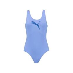 Maillot de bain PUMA violet femme en nylon recyclé, protection UV