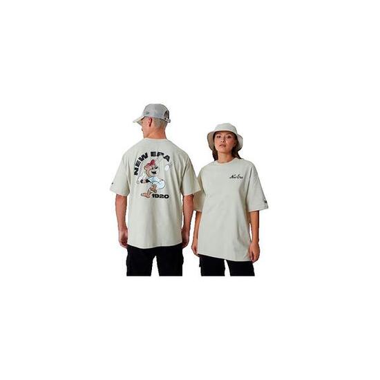 Camiseta New Era Oversize Beige Unisex