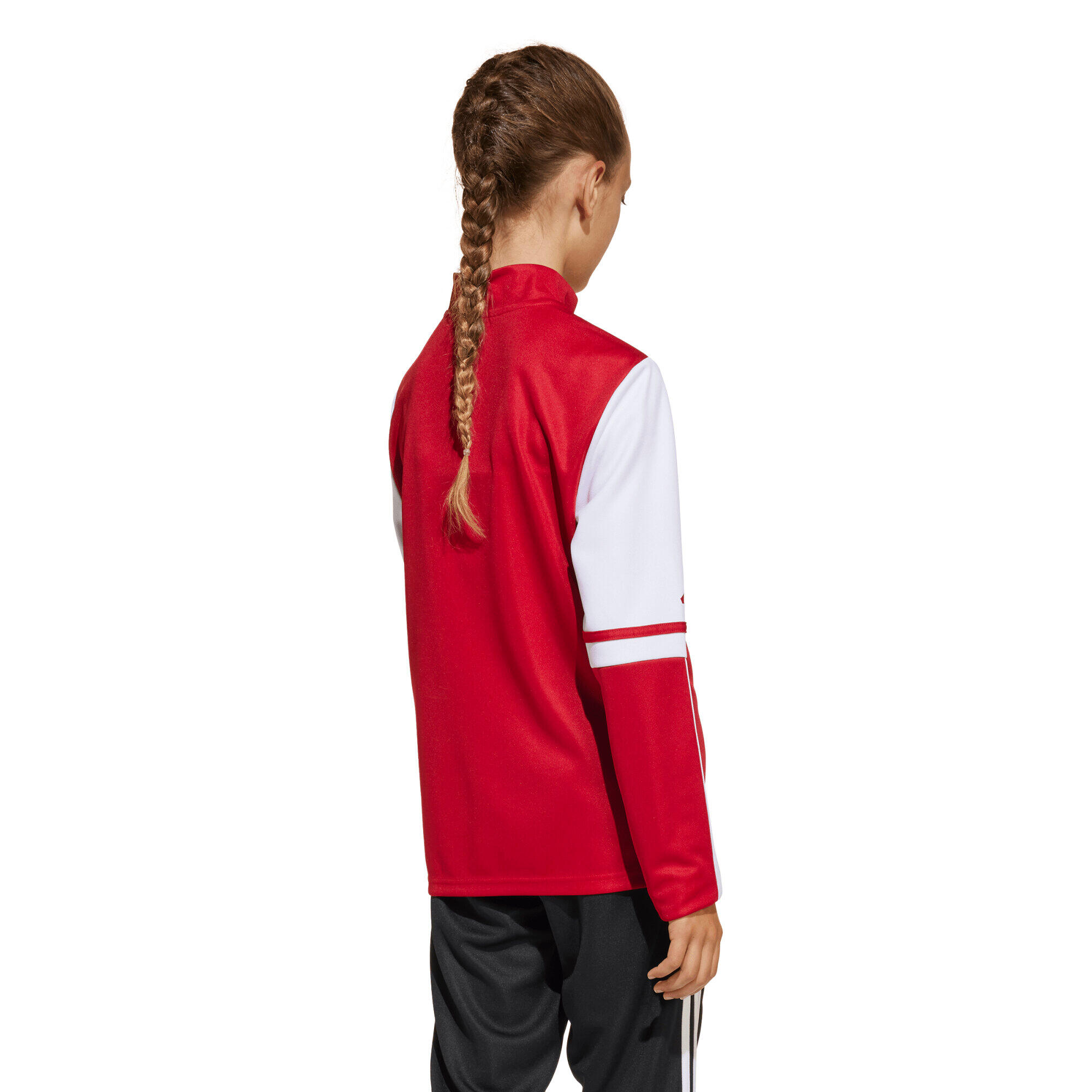 Sweatshirt adidas Squadra 25 demi-zip rouge/blanc junior 3/6