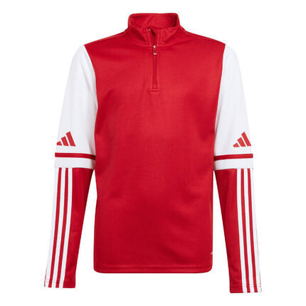 Sweatshirt adidas Squadra 25 demi-zip rouge/blanc junior
