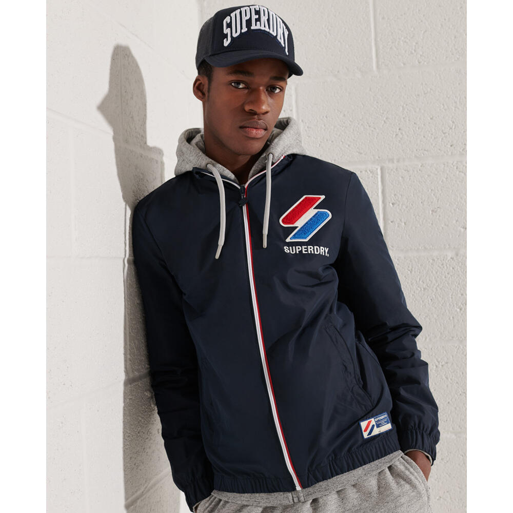 Jacket Superdry Blue Polyester