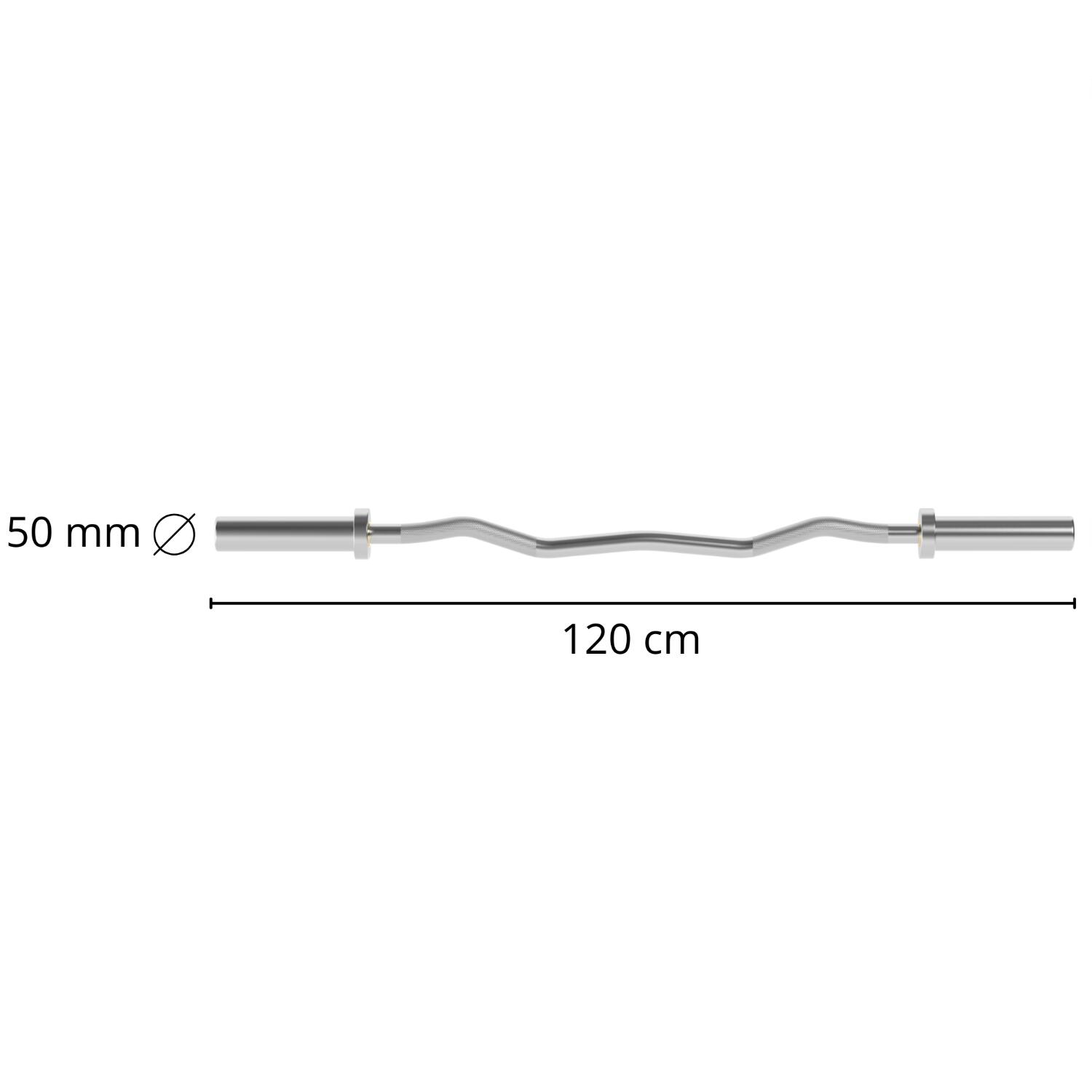 Olympische Halterstang - EZ Curlstang - 120 cm - 50 mm 5/5