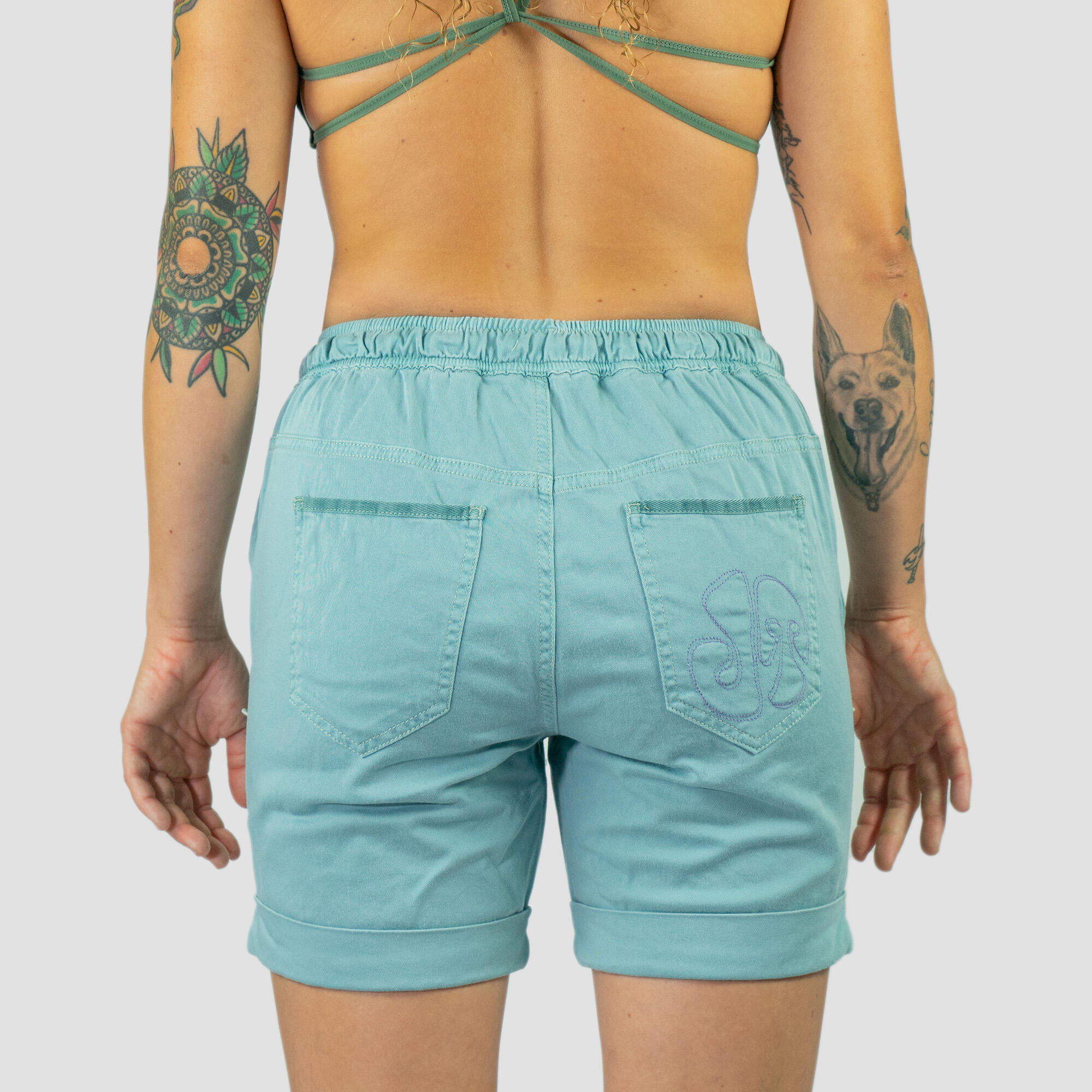 Pantalón Escalada Shira Short Verde Mujer 2/7