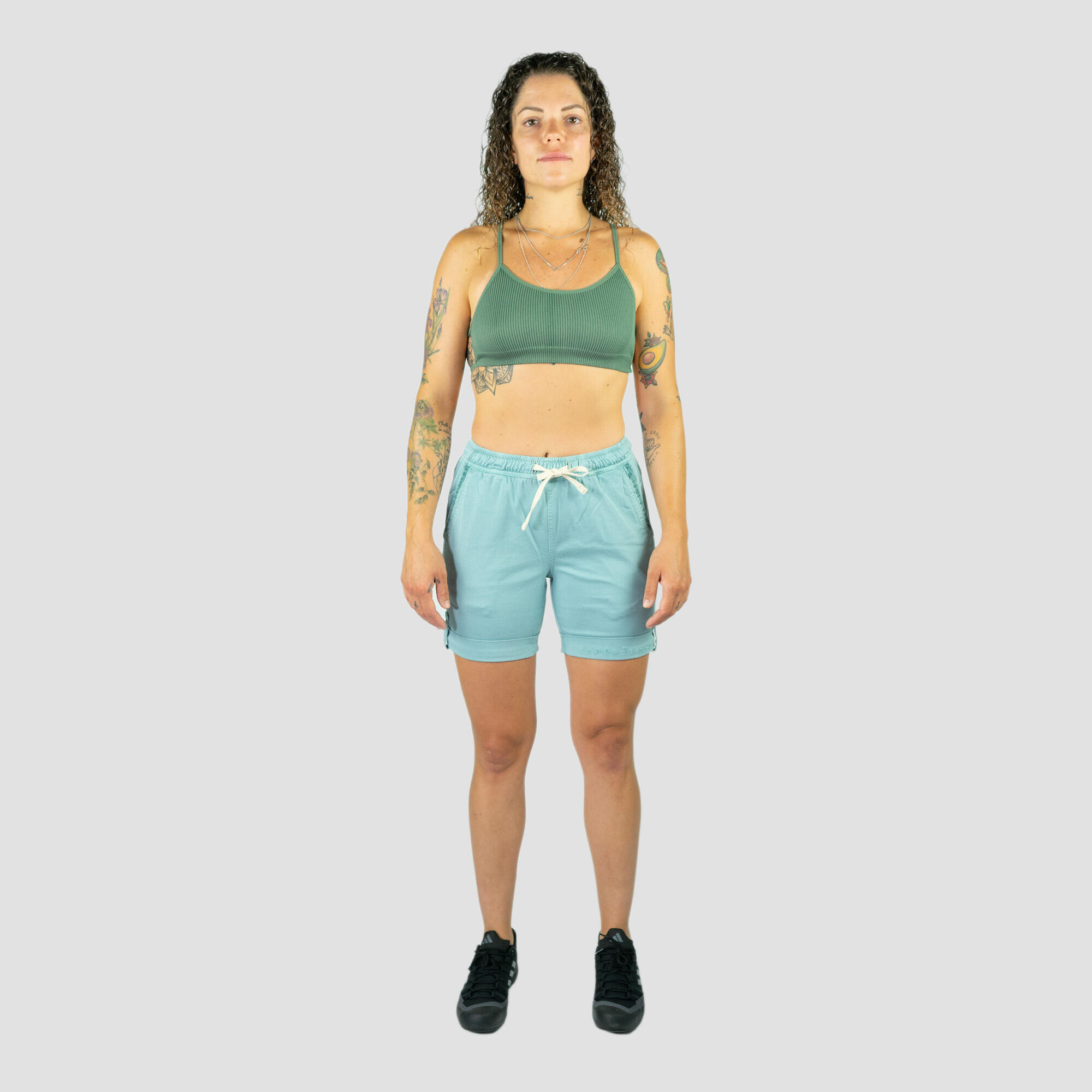 Pantalón Escalada Shira Short Verde Mujer 3/7