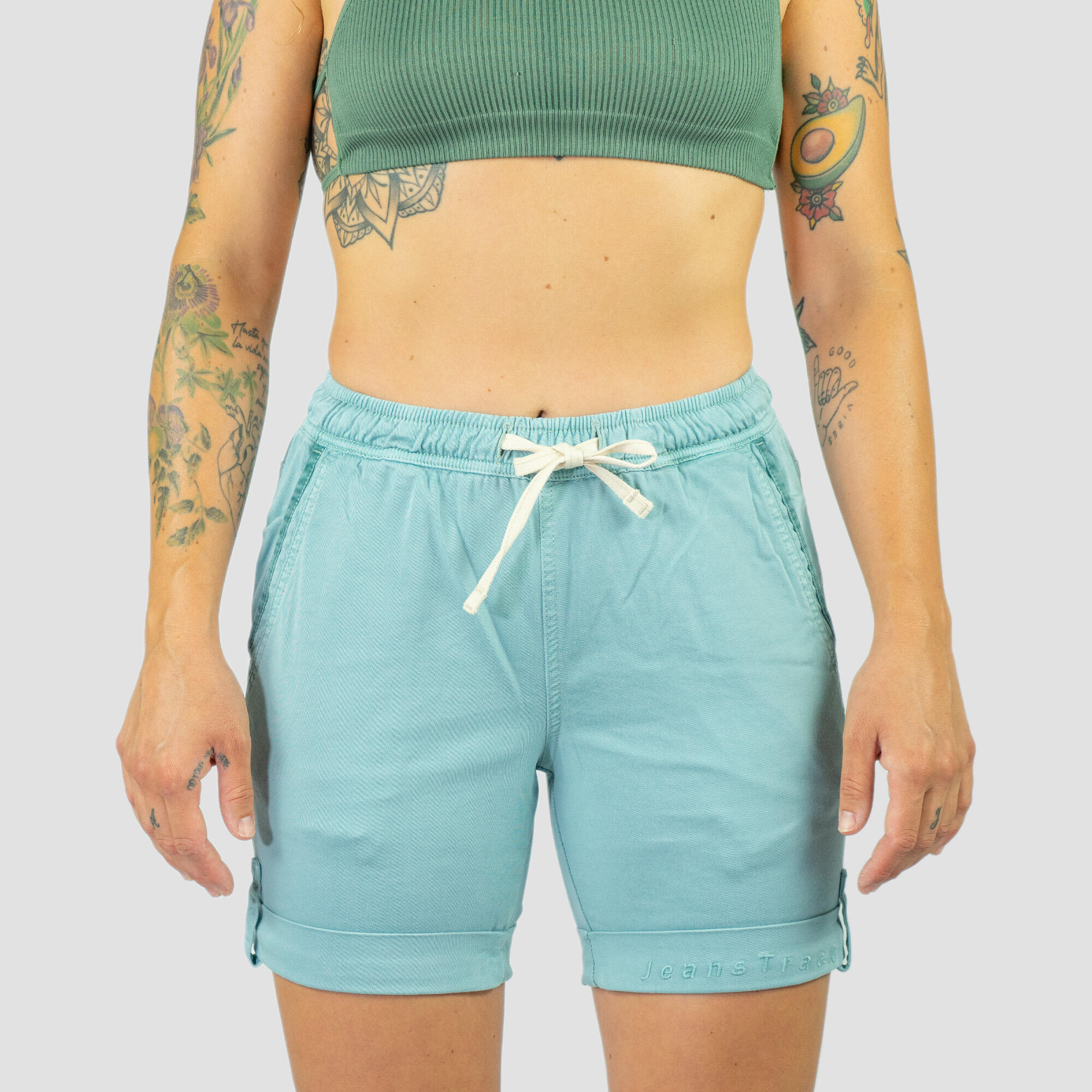 JEANSTRACK Lezecké kalhoty Shira Short Green Woman