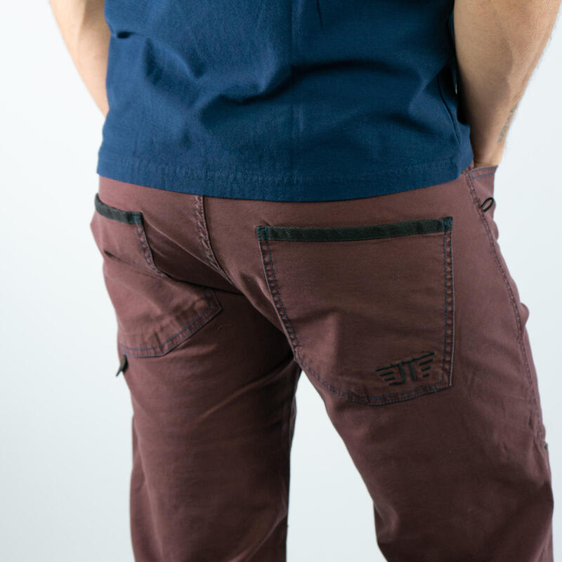 Pantaloni Escaladă Turia Vișiniu Bărbat