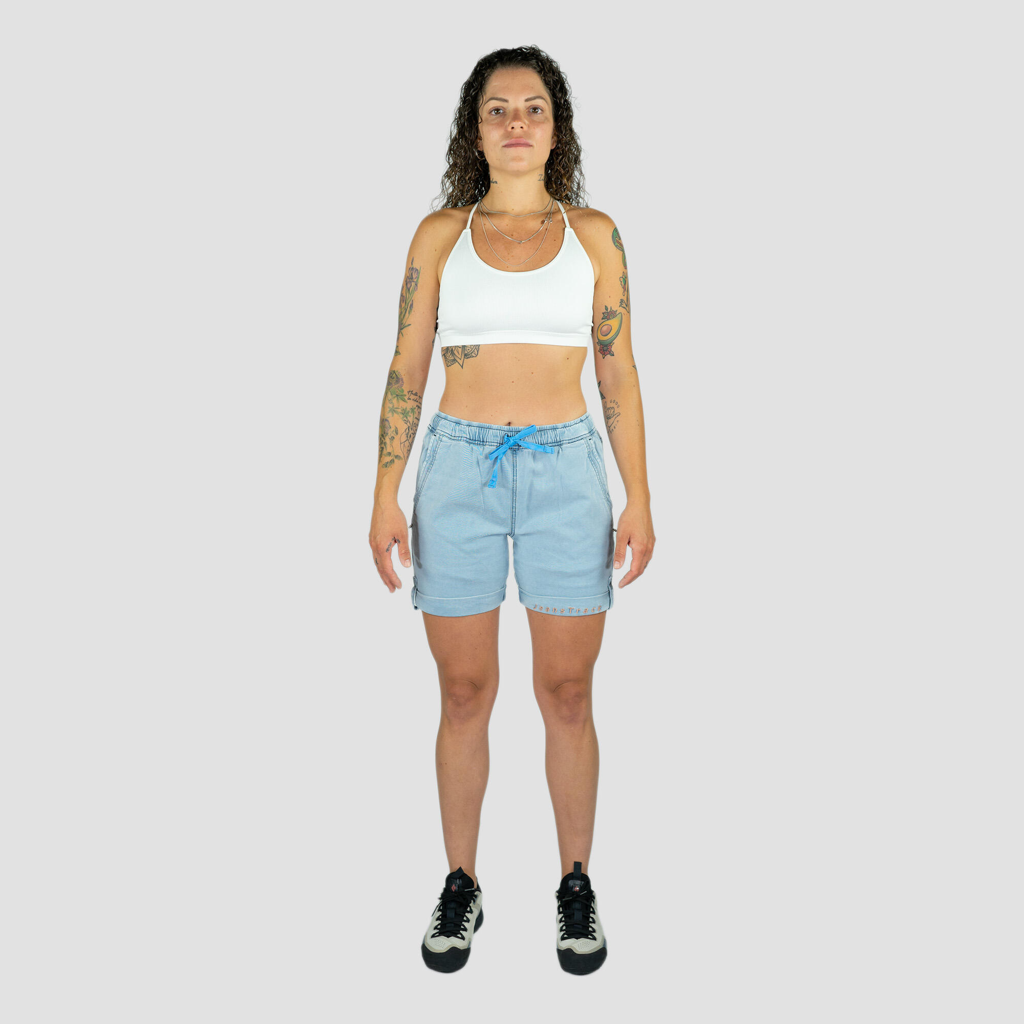 Pantalón Escalada Shira Short Jeans Aciano Mujer 3/7
