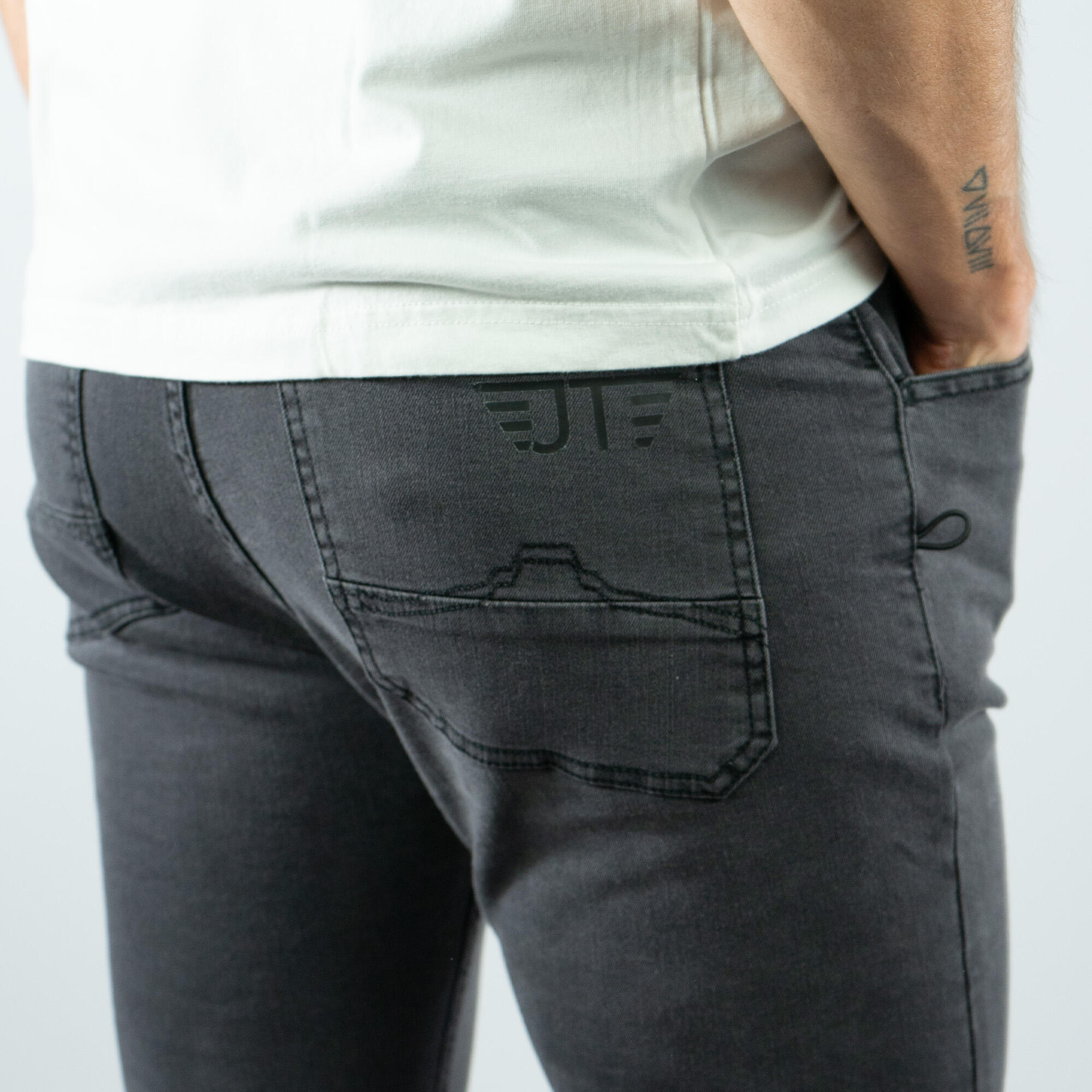 Pantaloni da arrampicata jeans rock melanita 5/7