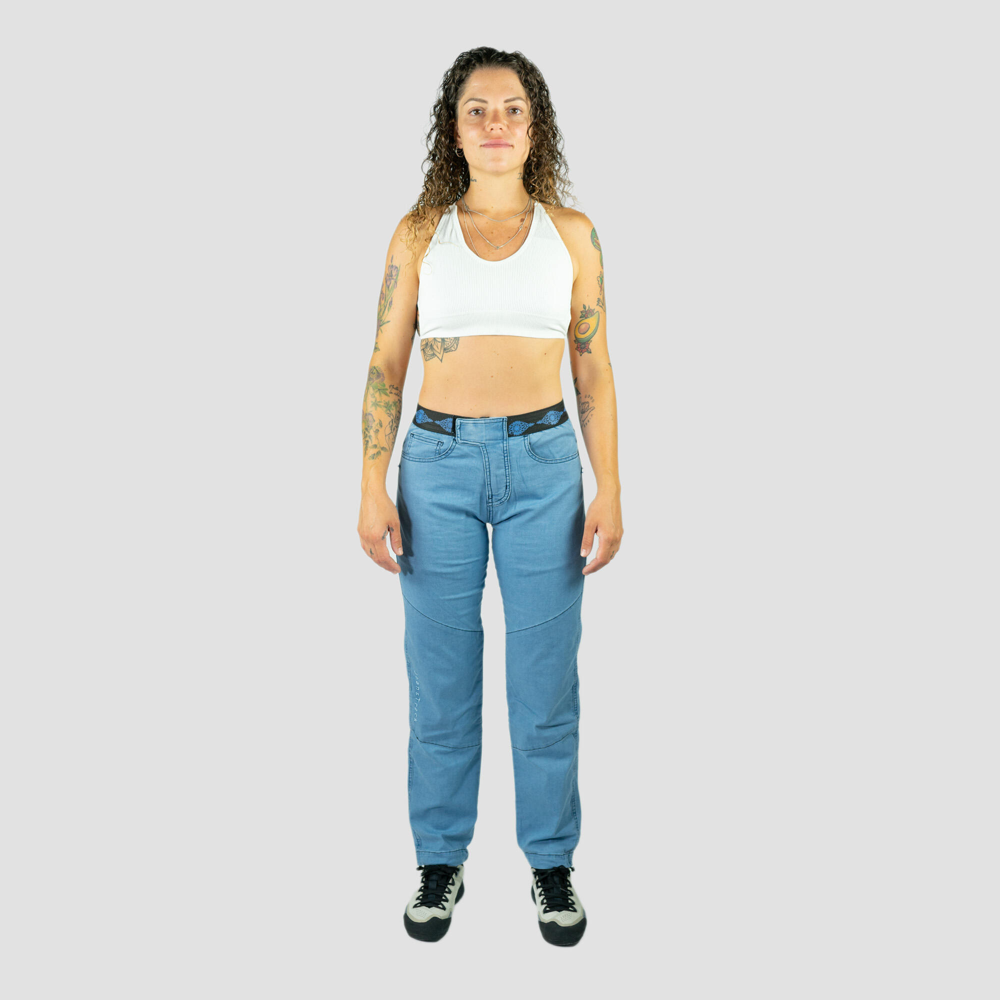 Pantalon d'escalade - Trekking Tarya Jeans Bleach femme 3/7