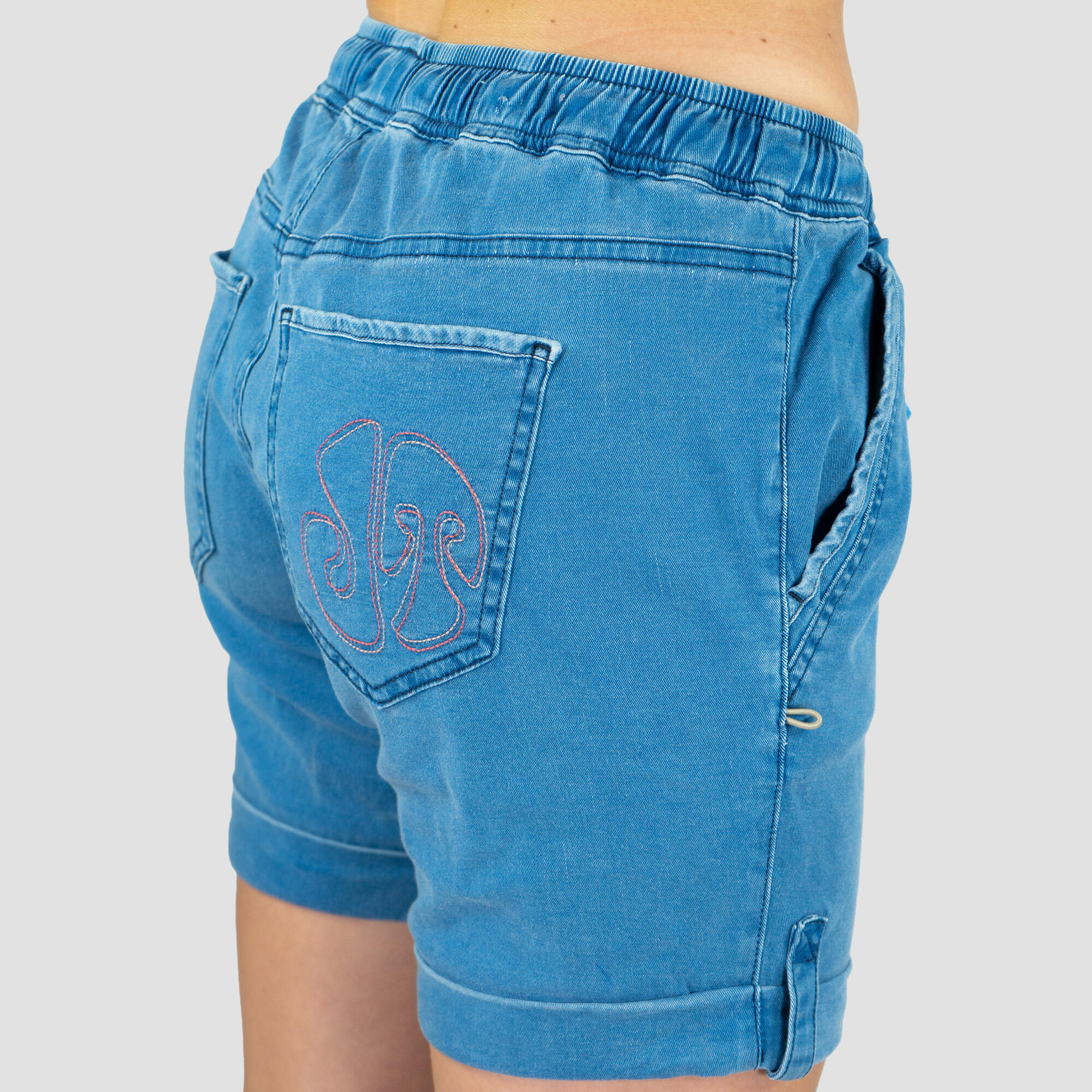 Shira jeans court rinçage pantalon d'escalade féminin 5/7