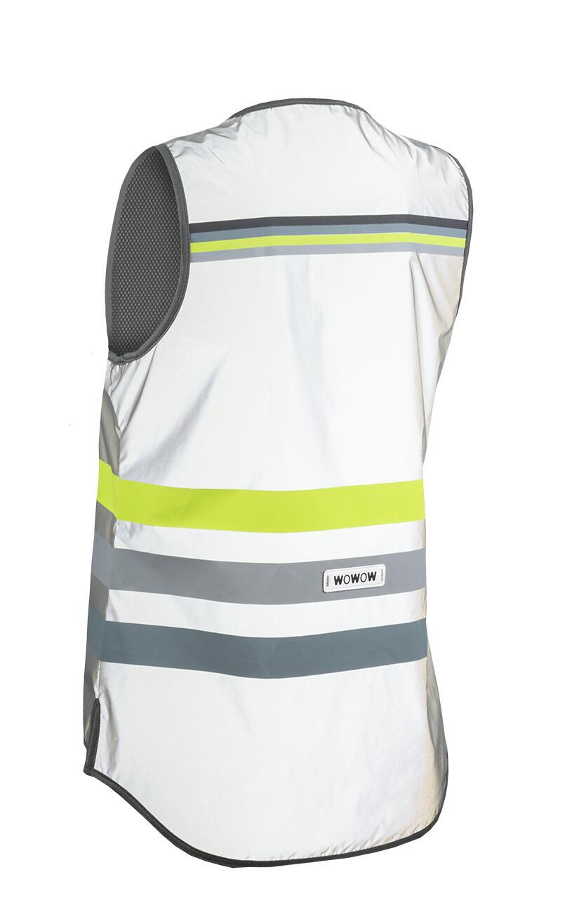 Veste fluorescente design avec fermeture éclair pour femmes 2/2