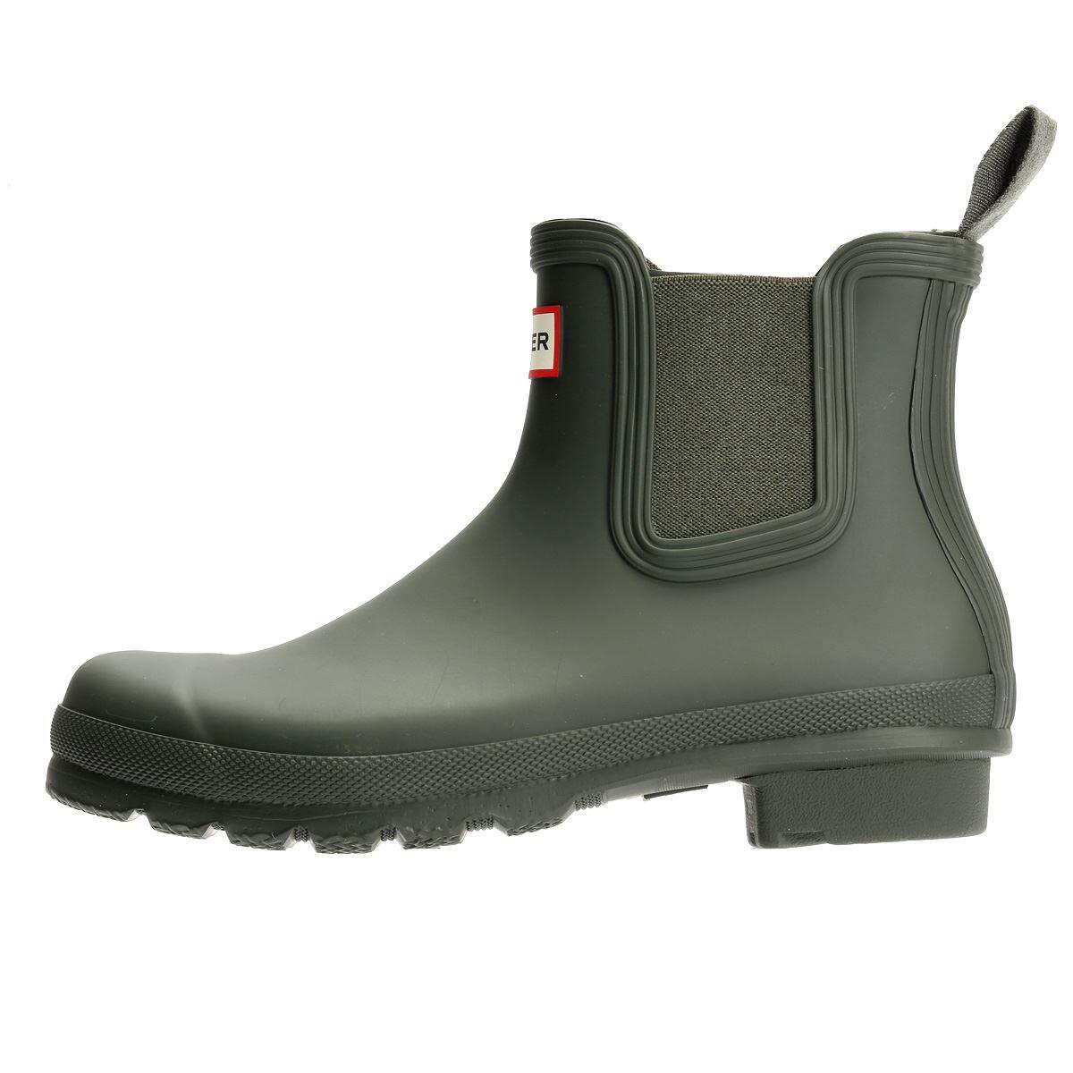 Hunter Original Chelsea Rubber Women's Dark Olive Wellington Boots