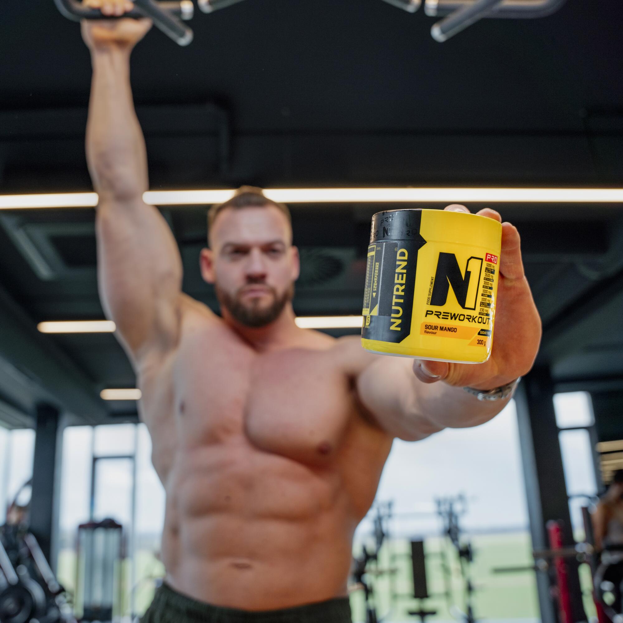 Pre-workout N1 PRO, 300 g, green lemonade 3/4