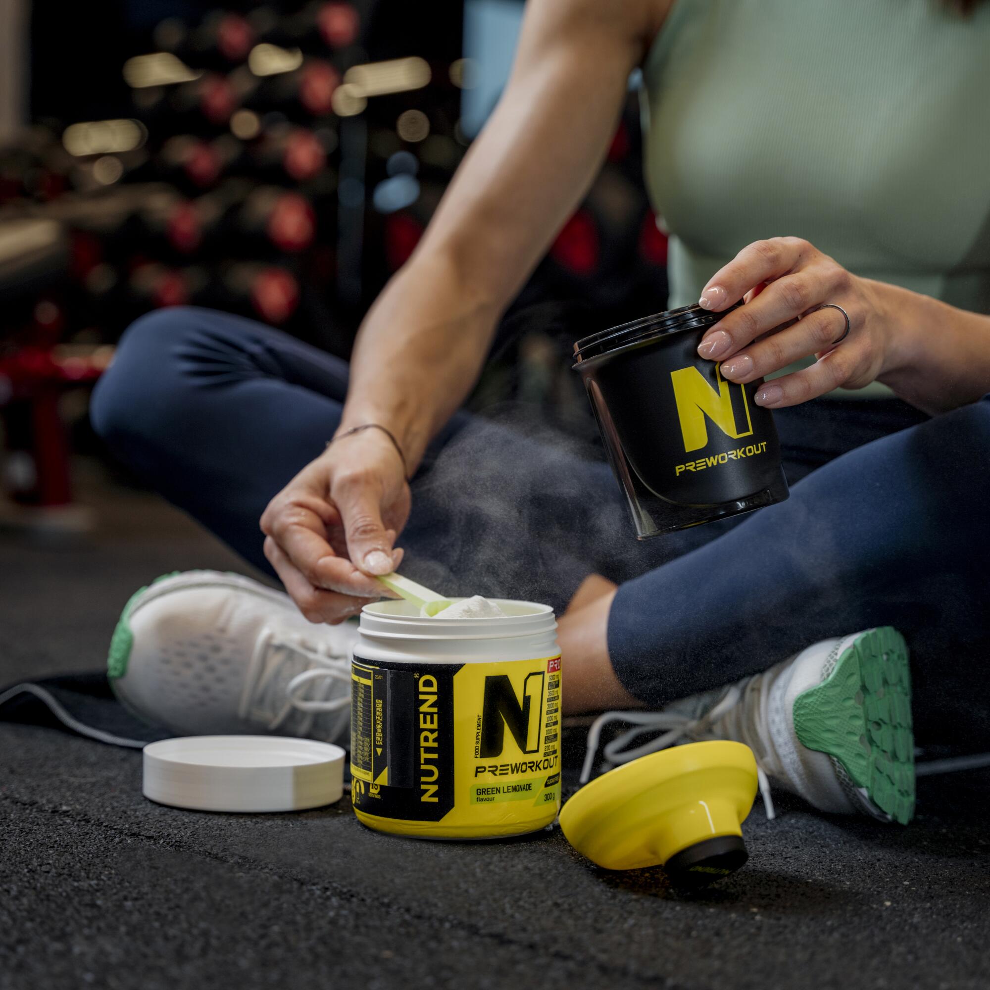Pre-workout N1 PRO, 300 g, green lemonade 4/4