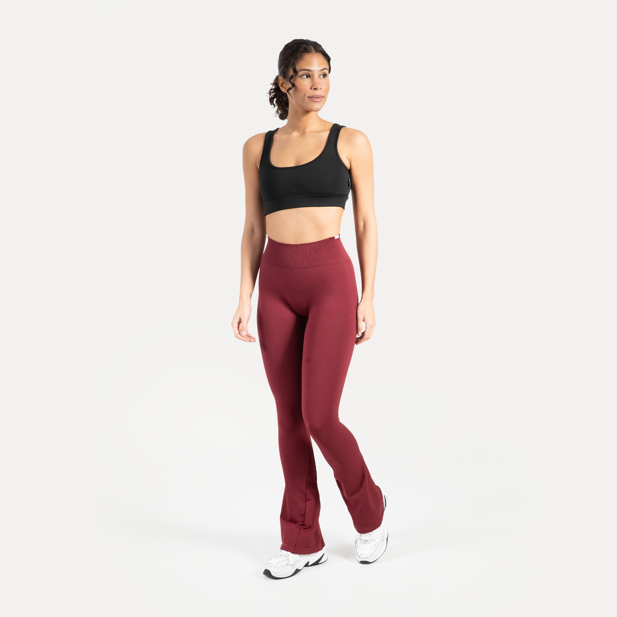 Damen Leggings Aylin Scrunch Bordeaux 3/5