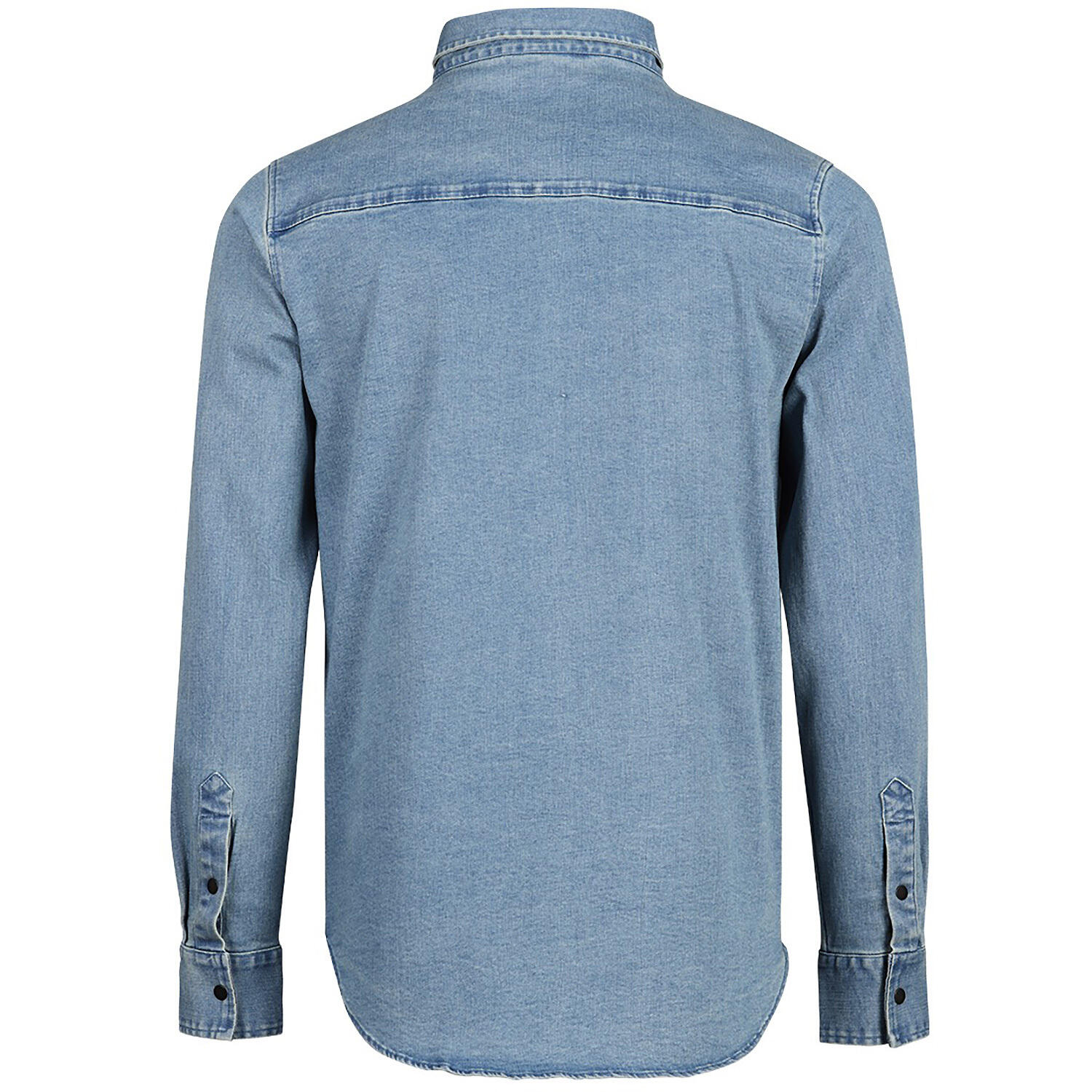 Camicia in denim organico Carve Digger - Blu lavato 5/6