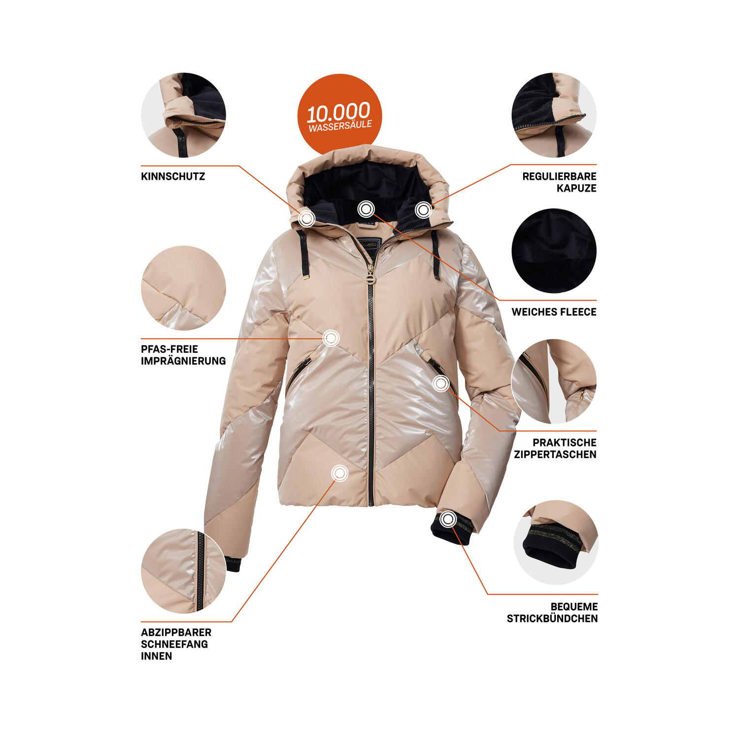 Veste de ski à capuche femme Killtec KSW 113 5/6