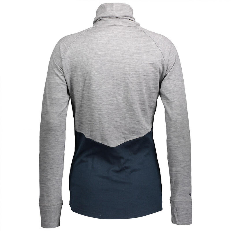 Bluză termică cu mâneci lungi pentru femei SCOTT Defend Merino cu guler înalt