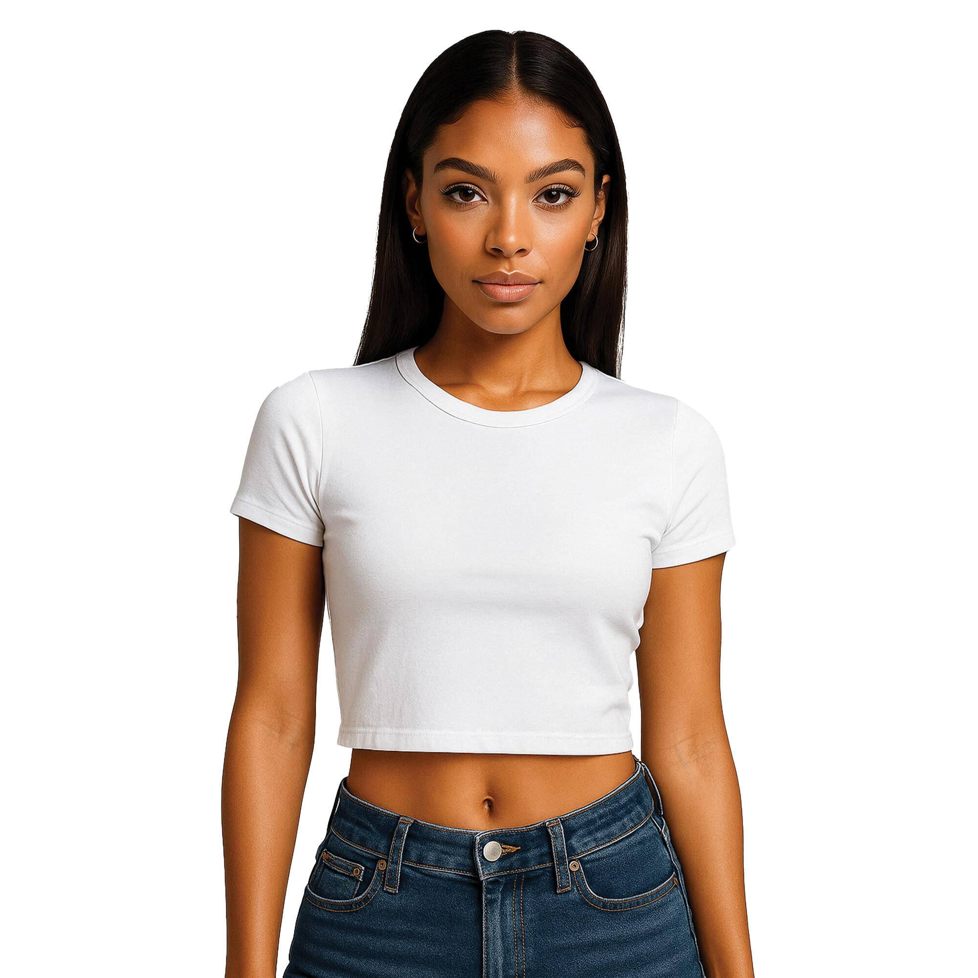 Casual Classics Womens/Ladies Combed Cotton Crop T-Shirt