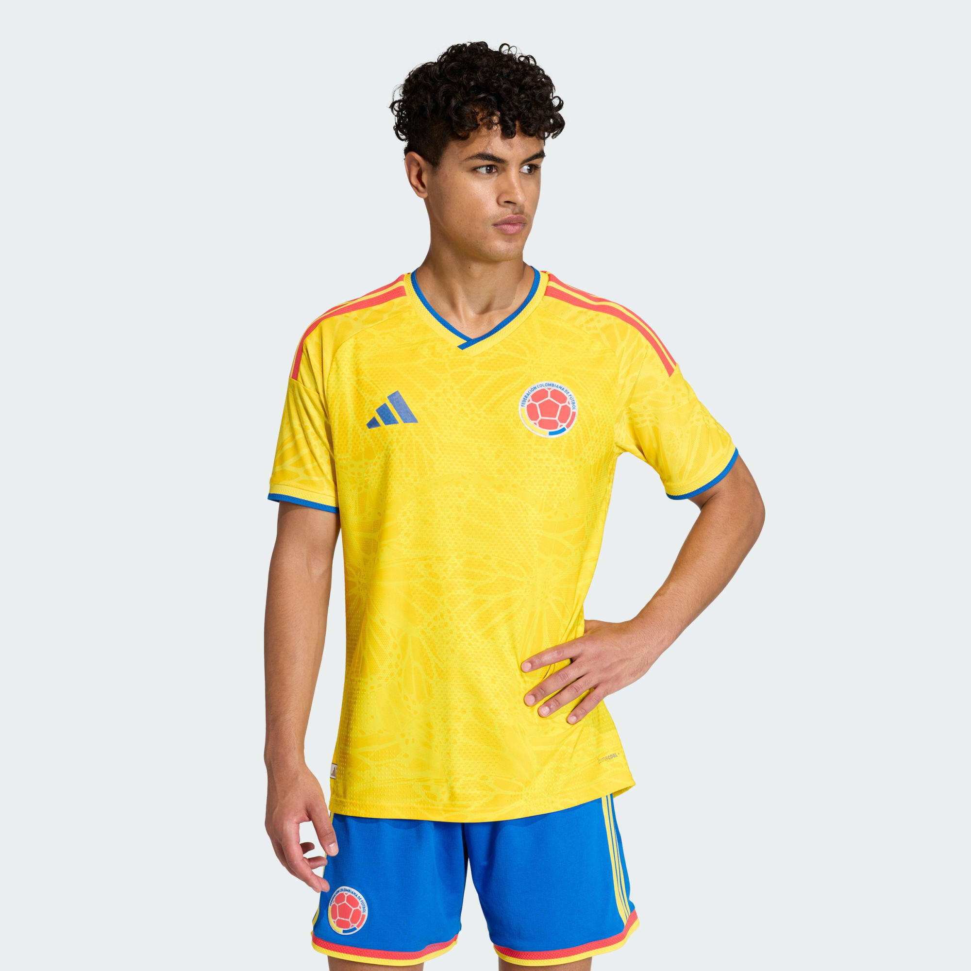 Colombia 26 Home Authentic Jersey 3/8
