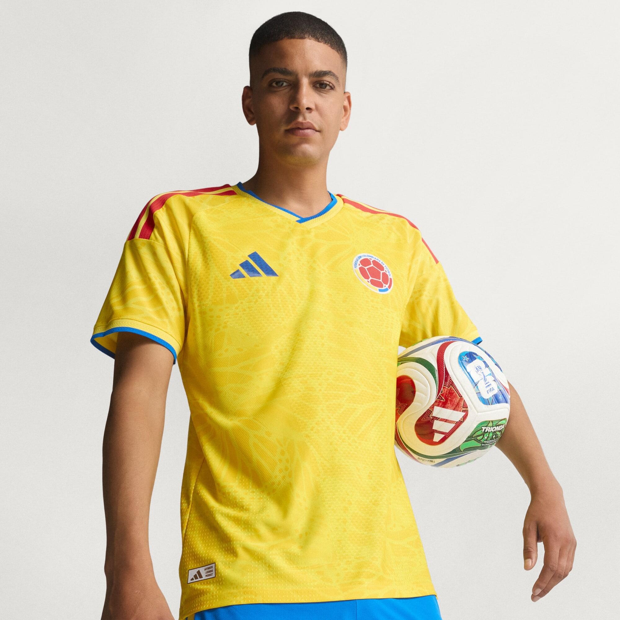 Colombia 26 Home Authentic Jersey 5/8