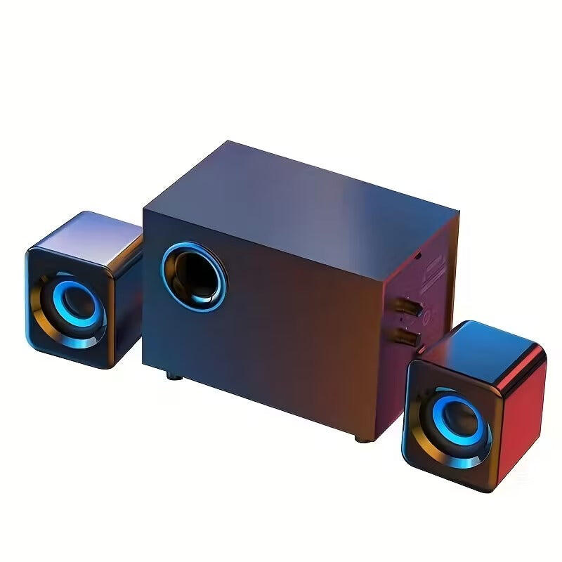 NNETM Wooden Computer Speaker with Bass