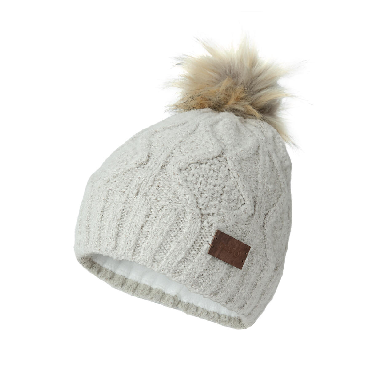Izas - Bonnet En Tricot Thermique Athol Avec Doublure En Polaire Et Pompon Pour L'Hiver - Chapka - Bleu - Kid Unique - Decathlon