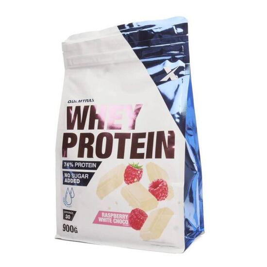 Whey Protein - 900g Chocolate blanco y Frambuesa Quamtrax