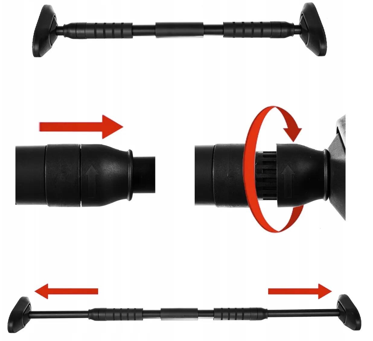 Bara tractiune pentru tocul usii, telescopica, 70 cm la 100 cm 2/7