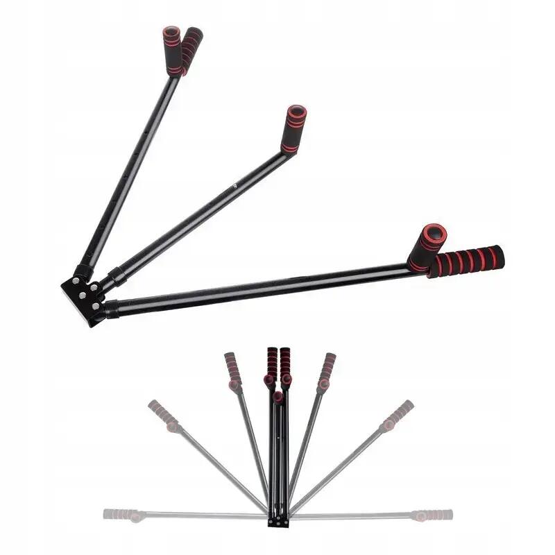 Aparat extensii picioare,  otel inoxidabil- spuma-ABS, 6 grade de reglare, negru 6/7