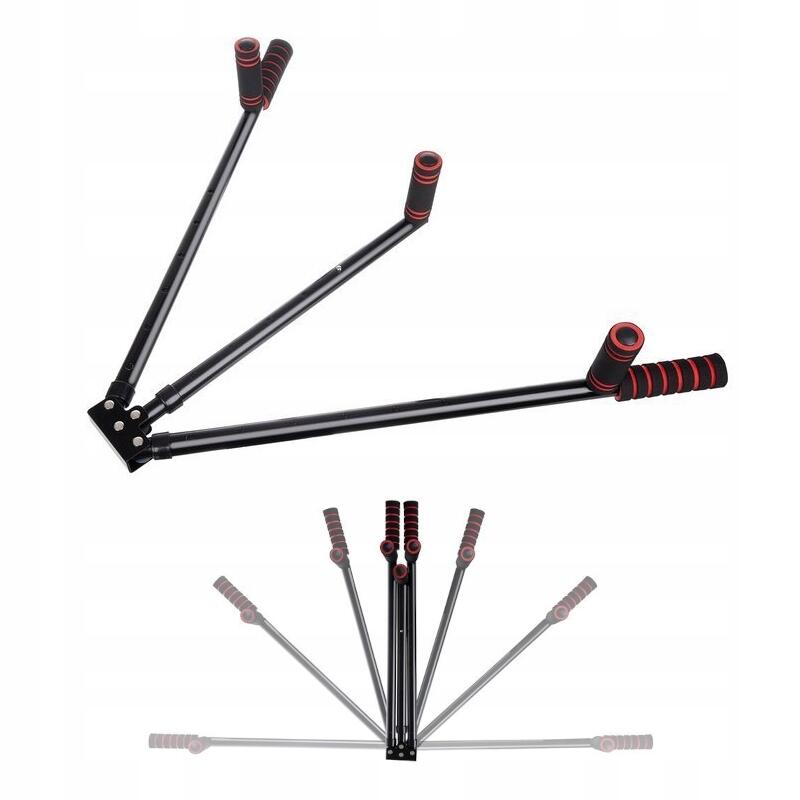 Aparat extensii picioare,  otel inoxidabil- spuma-ABS, 6 grade de reglare, negru