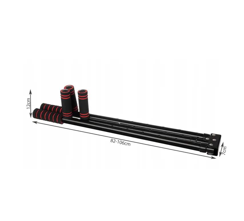 Aparat extensii picioare,  otel inoxidabil- spuma-ABS, 6 grade de reglare, negru 7/7
