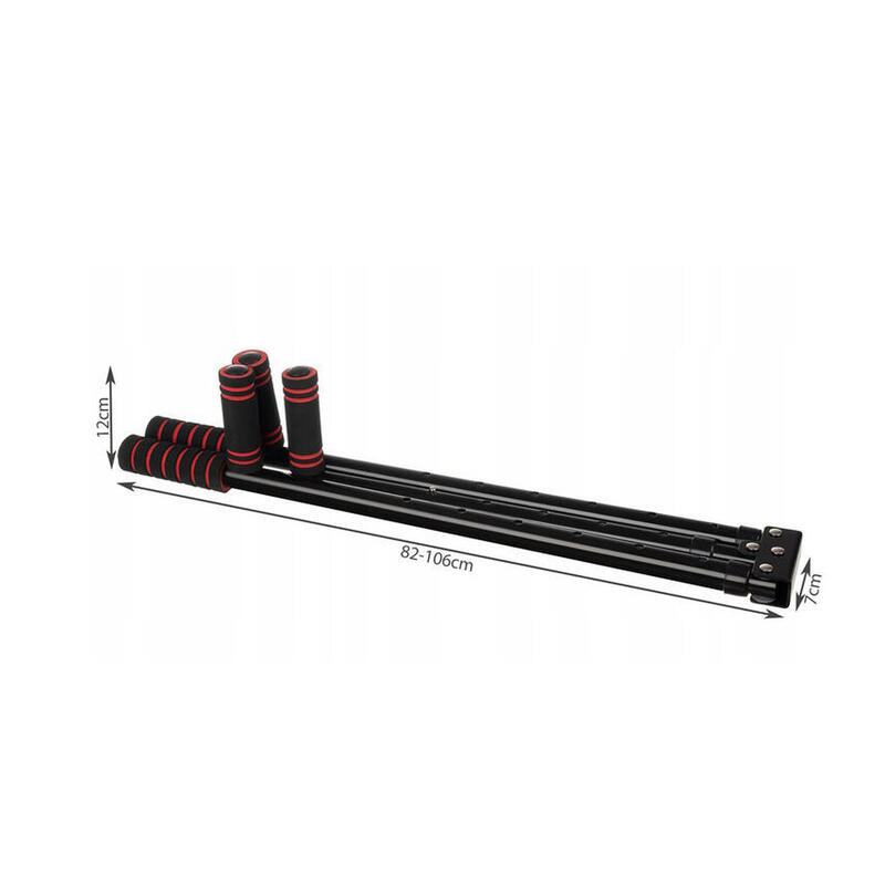 Aparat extensii picioare,  otel inoxidabil- spuma-ABS, 6 grade de reglare, negru
