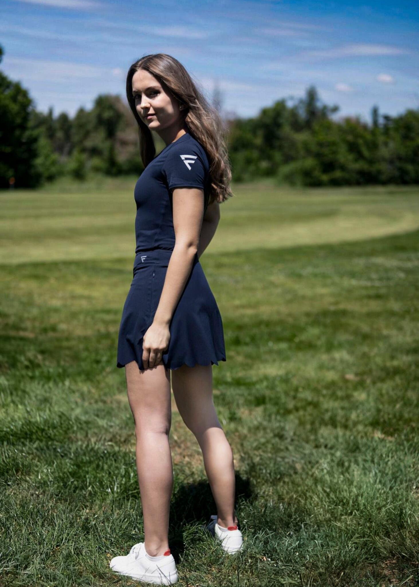 Chemise de golf femme Calusa noir tissu technique respirant 5/5