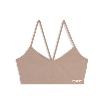 Top sportivo seamless con spalline incrociate
