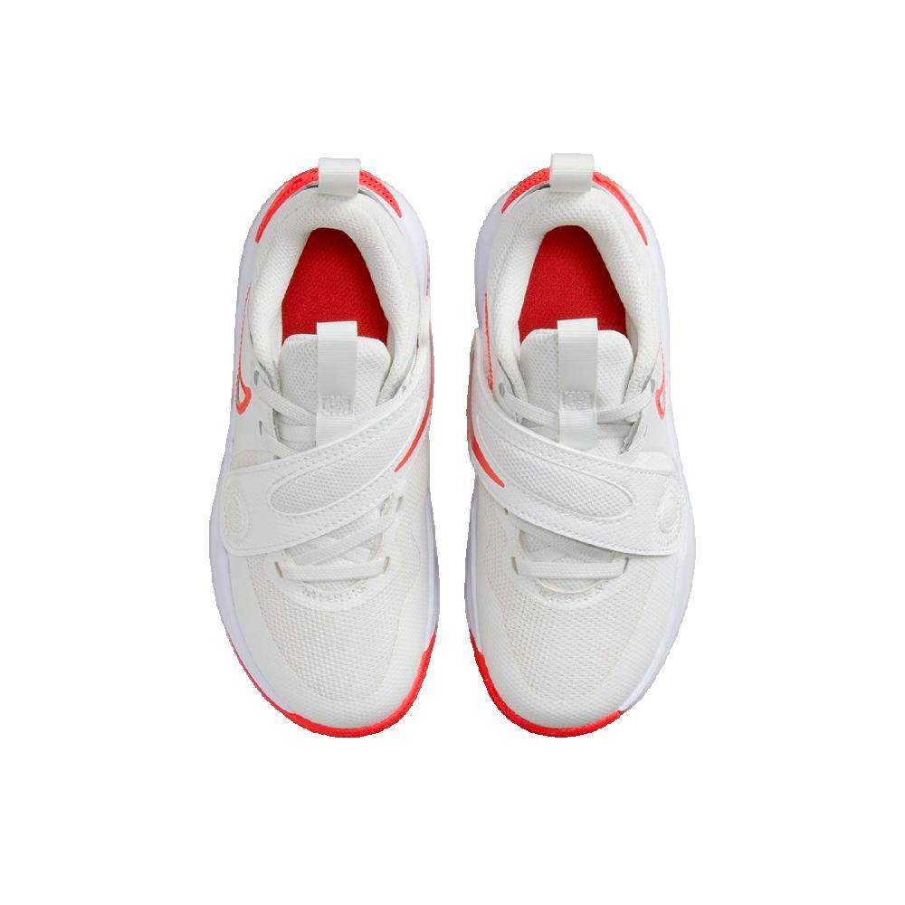 Chaussures Nike Team Hustle D 11 junior blanc/rouge 3/3