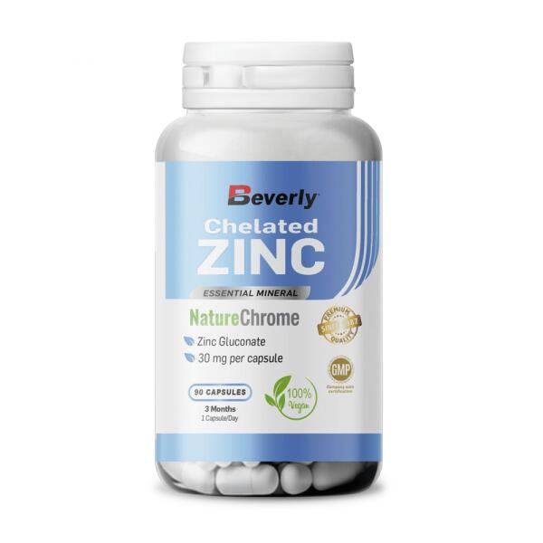 BEVERLY Chelated Zinc Pro 30 - 90 cápsulas de Beverly Nutrition