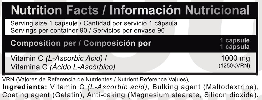 Vitamine c1000 - 90 caps de Beverly Nutrition 2/3