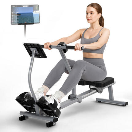 Rameur pliable MR10B, à assistance hydraulique et 12 niveaux – Silencieux