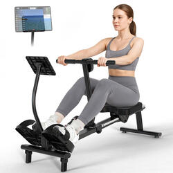 Rameur pliable MR10B, à assistance hydraulique et 12 niveaux – Silencieux