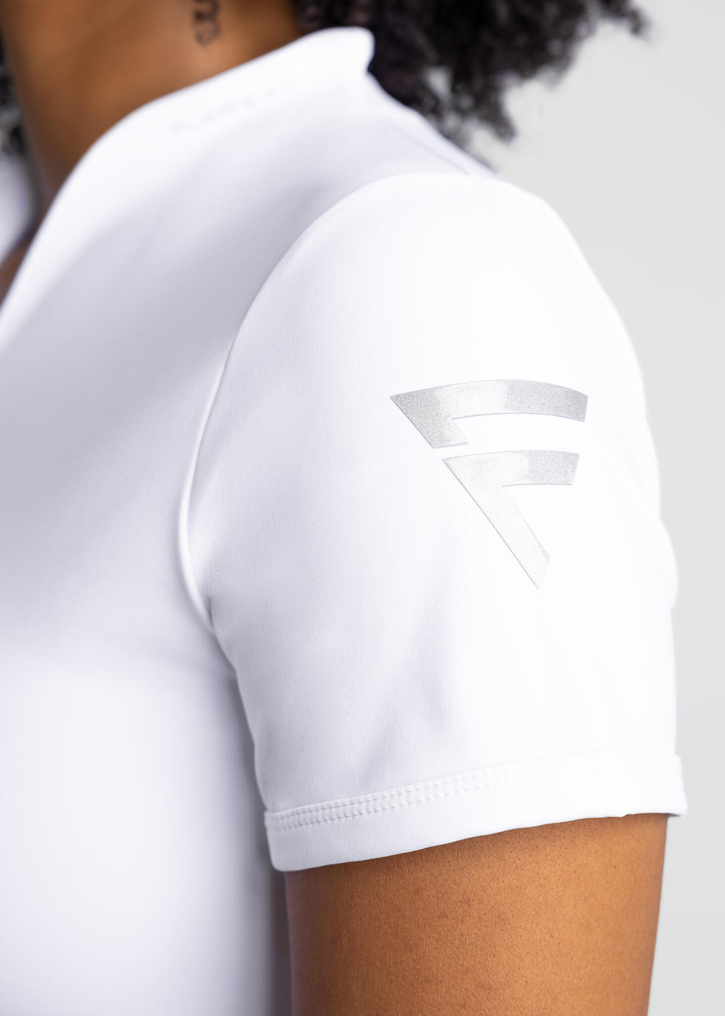 Chemise de golf femme Calusa noir tissu technique respirant 5/6