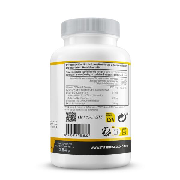 Vitamin c 1000mg - 180 tablets de MASmusculo 3/5